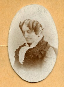 photograph of a woman looking down