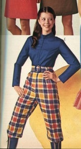 Image from a catalog of young woman wearing pants.