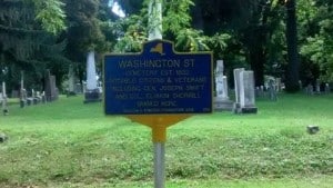 Washington St. Cemtery Marker