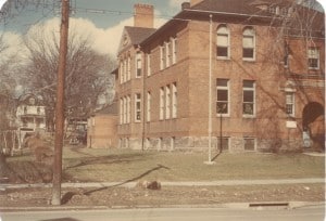 Colored photo of Lewis Street School