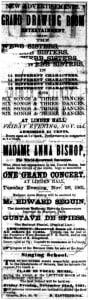 Music ad from 1861 newspaper