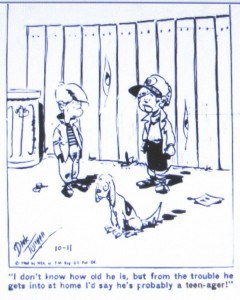 cartoon-of-2-boys-with-a-dog-text-is-i-don't-know-how-old-he-is-but-from-the-trouble-he-gets-into-at-home-i'd-say-he's-probably-a-teenager!