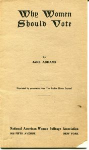 jane addams why women should vote