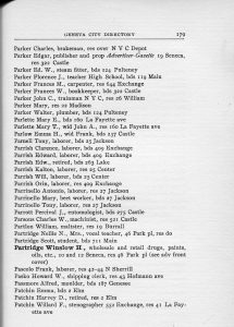 Excerpt from the 1906 Geneva City Directory
