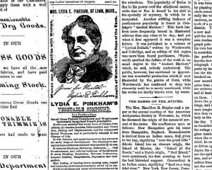 Ad for Lydia Pinkham’s Vegetable Compound