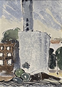painting of flour mill