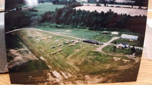 Aerial photo of an aiport