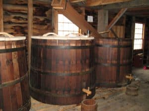 large-beer-barrels-with-taps