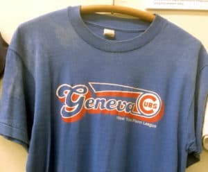 Blue T Shirt With Geneva Cubs Team Logo