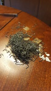 pile of staples on a table