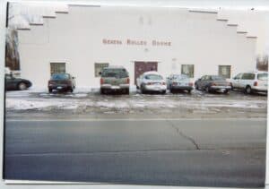 Geneva Rollerdrome Building With Cars In Front