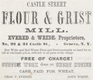 ad for flour and grist mill
