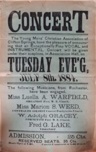 1884 Concert Flyer