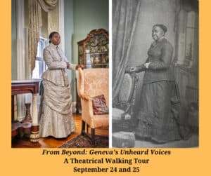 19th Century photo of a woman and a 21st century recreation of the same photo