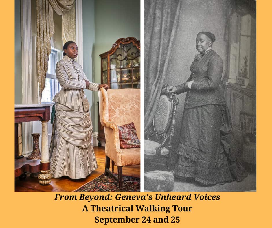 19th Century photo of a woman and a 21st century recreation of the same photo