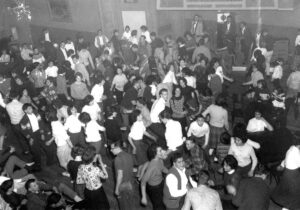 Teenagers dancing at the teen night club Teen Ago Go 