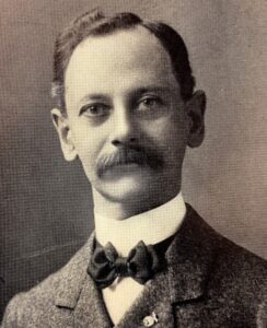 Man With Mustache And Bow Tie Circa 1900