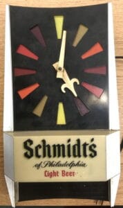 Plastic Clock Schmidts Light Beer