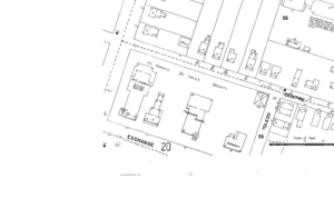 1903 Map Of St. Francis School On Exchange Street