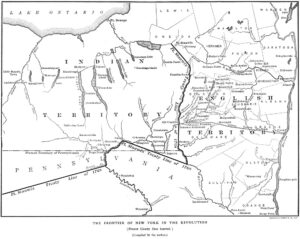 1768 Ny Map Showing Fort Stanwix Treaty Line