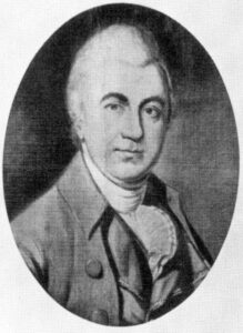 Copy of a painting of a man in colonial dressNathaniel Gorham