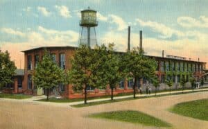 Postcard of Geneva Cutlery now the Cracker Factory