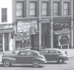 Clipper Bar Seneca Street With Two 1930s Cars