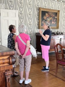 three women in the Dining Room at Rose Hill