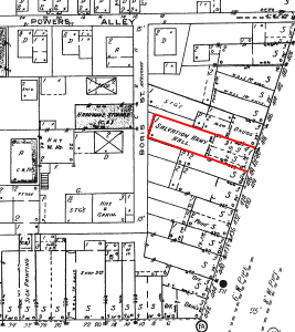 1925 Exchange Street map 422 highlighted