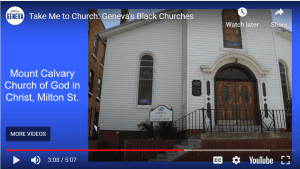video screenshot of white church building