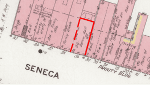 1909 map north side Seneca Street
