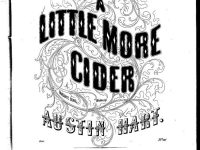 Sheet music cover forA Little More Cider