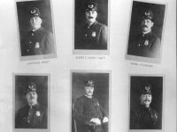 six portrait photos of policemen