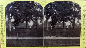 two images of glenwood cemetery 1870s