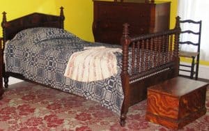 Jenny Lind spool bed at Rose Hill