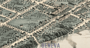 1873 drawing of Pulteney Park and Colts Hill