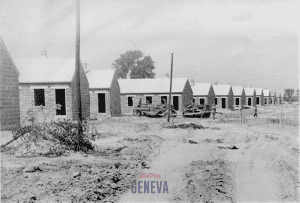 Buildings being constructed for Dixon Homes in the 1940s